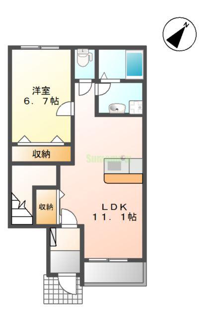 ハイデローゼの間取り