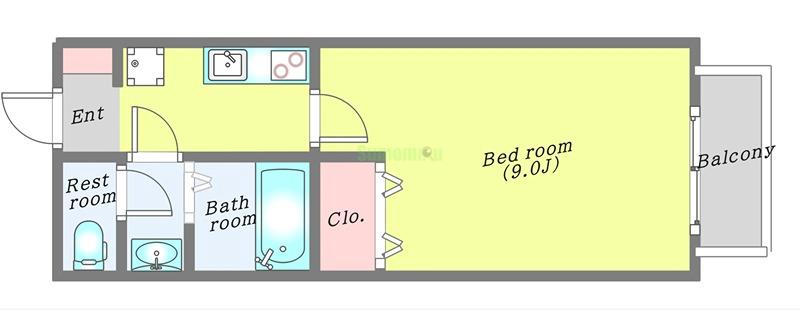 アスコット南染師町の間取り