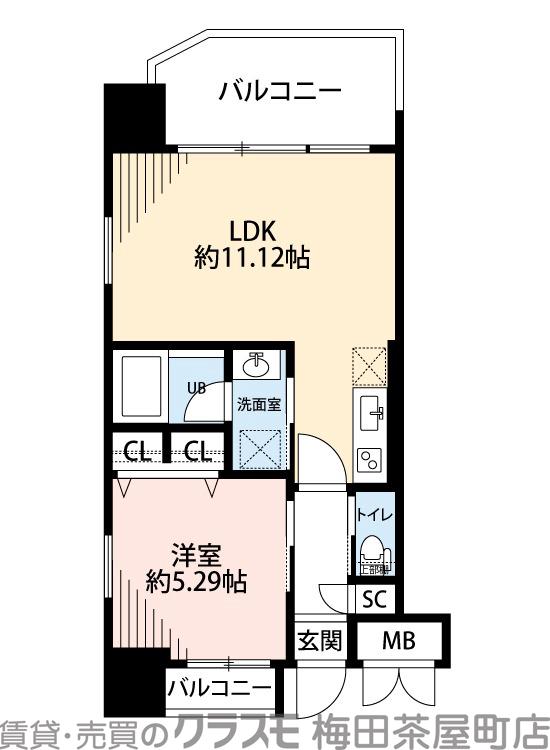 プレジオ吹田の間取り