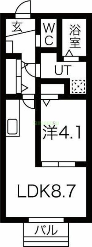 Danars court向山の間取り