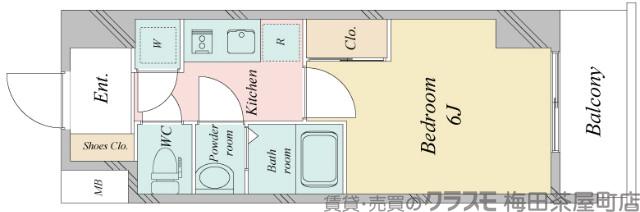 宮原の完工年月(2020年9月)築の賃貸マンションの間取り