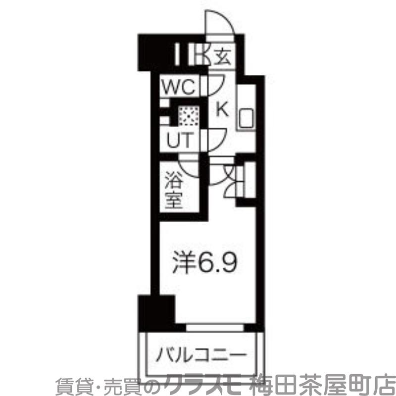 エグゼ北大阪の間取り