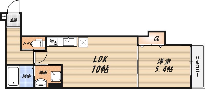 仮称)高槻市赤大路共同住宅の間取り