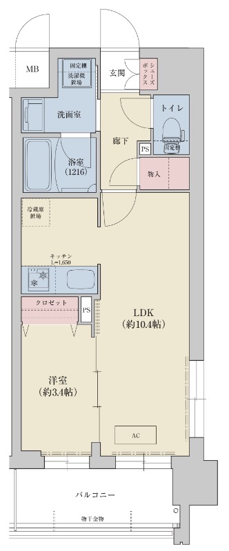 リシュドール梅小路の間取り