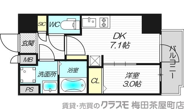 メインステージ大阪NorthGateⅡの間取り