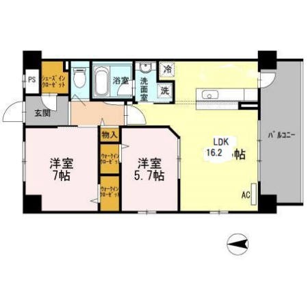 アクトタレイア茨木駅前の間取り