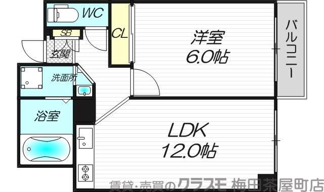 JMRレジデンス新大阪の間取り