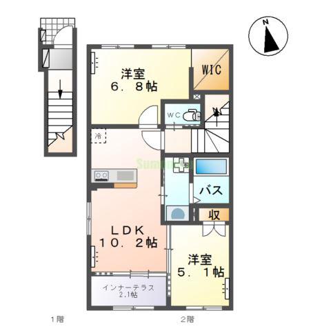 ソレイユ エ リュンヌの間取り