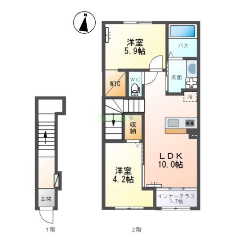 パーチェミノクラ(pace minokura)の間取り