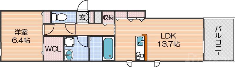 シャーメゾン白扇の間取り