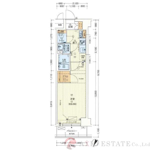 セオリー大阪アーバンレストの間取り