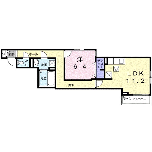 K's flatの間取り