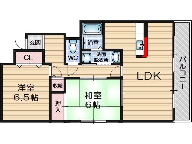 エイト摂津の間取り