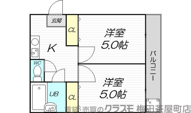 豊新の完工年月(1998年1月)築の賃貸マンションの間取り