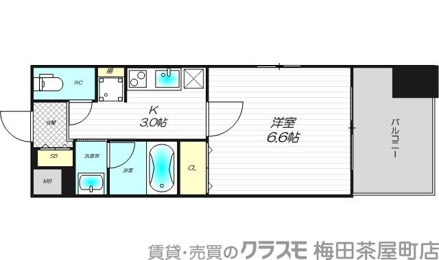Mid Court Higashimikuniの間取り