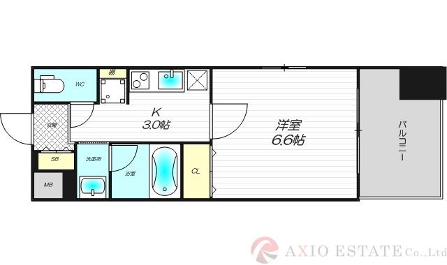 Mid Court Higashimikuniの間取り