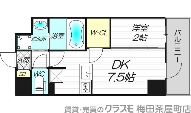 西中島の完工年月(2023年6月)築の賃貸マンションの間取り