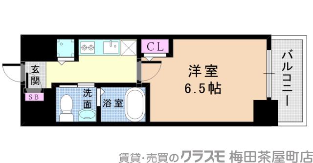 エスリード江坂江の木町の間取り