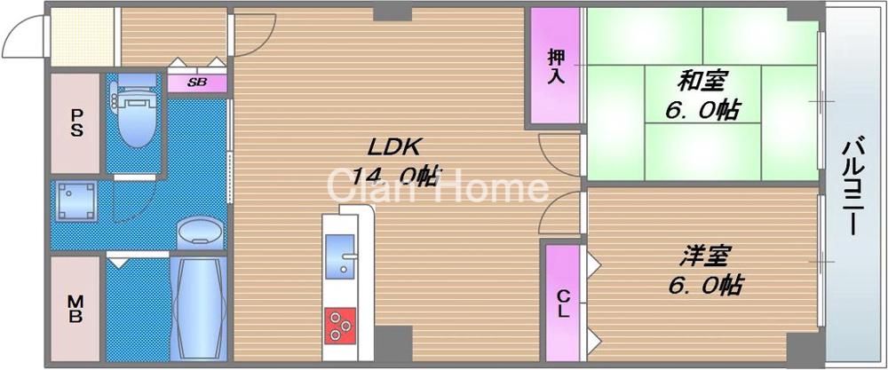 ホロン緑橋の間取り