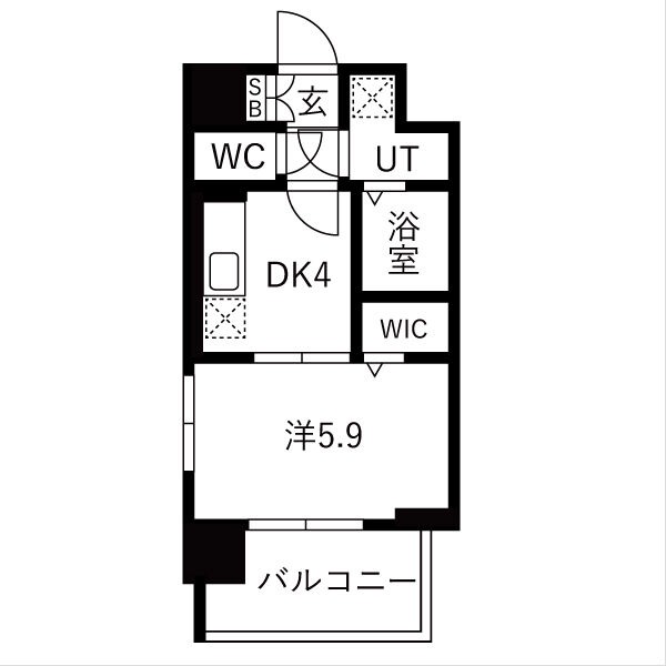 レジュールアッシュ緑橋駅前の間取り