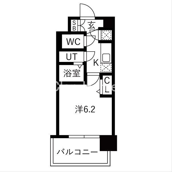 レジュールアッシュ緑橋駅前の間取り