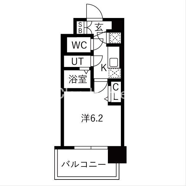 レジュールアッシュ緑橋駅前の間取り
