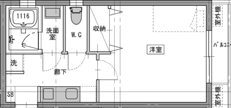小山下総町の完工年月(2018年3月)築の賃貸マンションの間取り