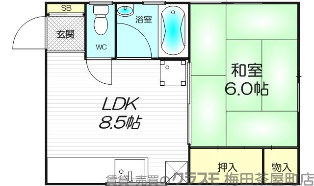 広芝町の完工年月(1985年1月)築の賃貸アパートの間取り