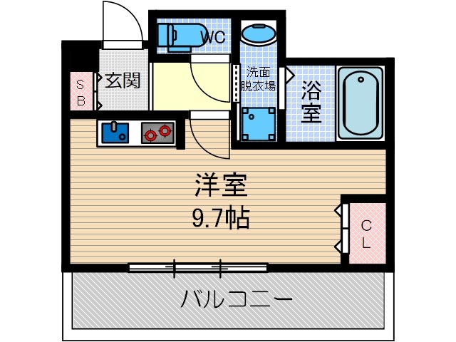 岸部新町の完工年月(2019年11月)築の賃貸マンションの間取り
