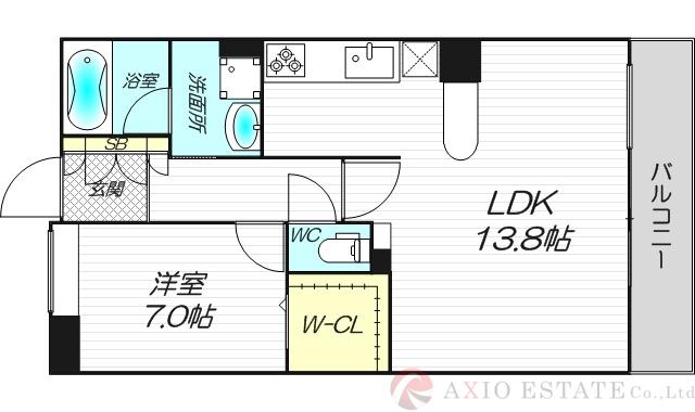 トリニティ北川口の間取り