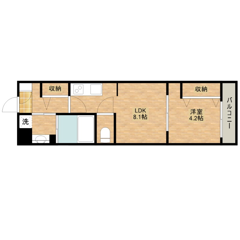 Gracias court 富田の間取り