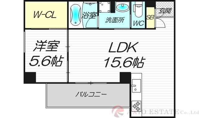 東三国フラッツの間取り