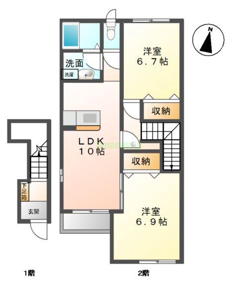 コンフォーティアの間取り
