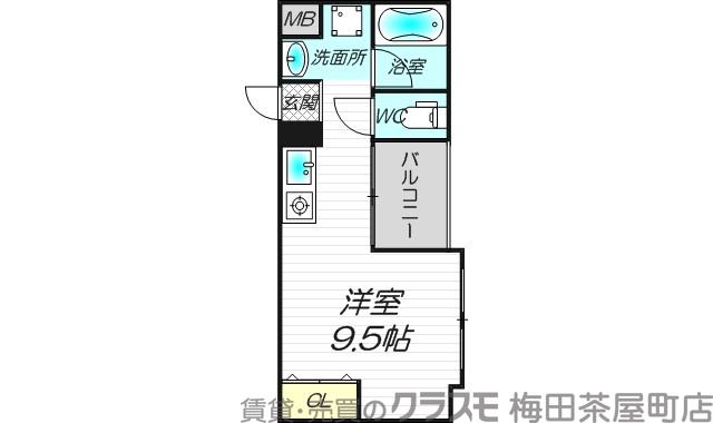 フレアコート北浜の間取り