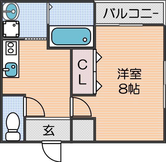 フジパレス杉本町駅西Ⅵ番館の間取り