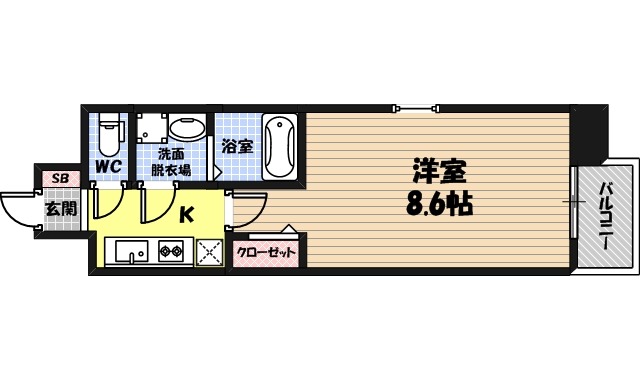 スプランディッド京橋EASTの間取り