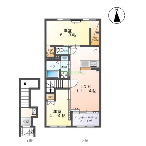小田原3丁目新築アパートの間取り