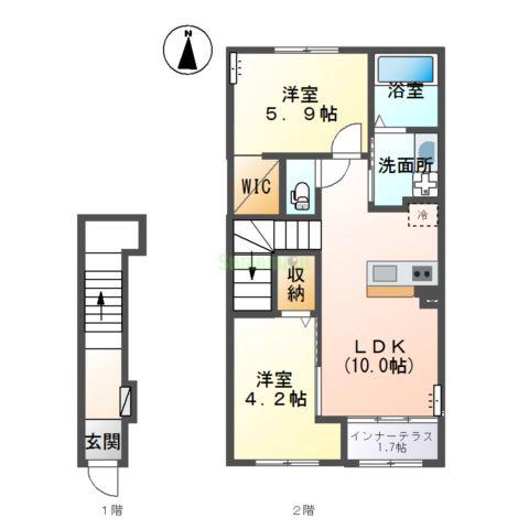 パーチェミノクラ(pace minokura)の間取り