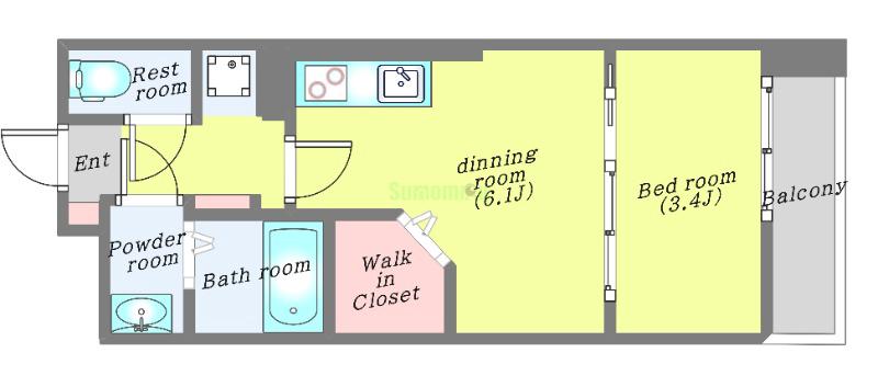 シェルグランデ原町本通の間取り