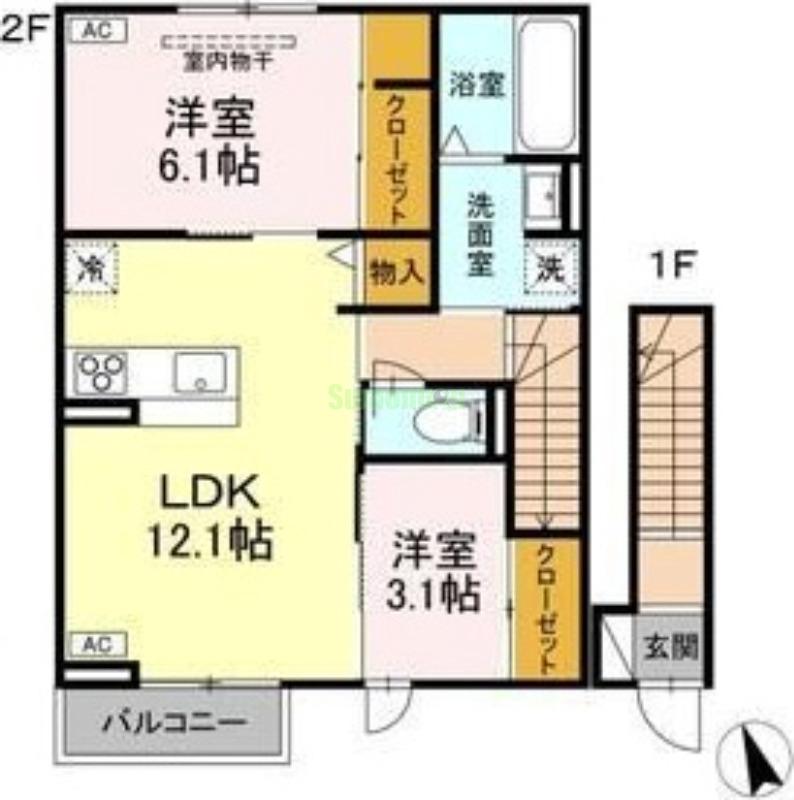 D-ROOM富沢西2丁目の間取り