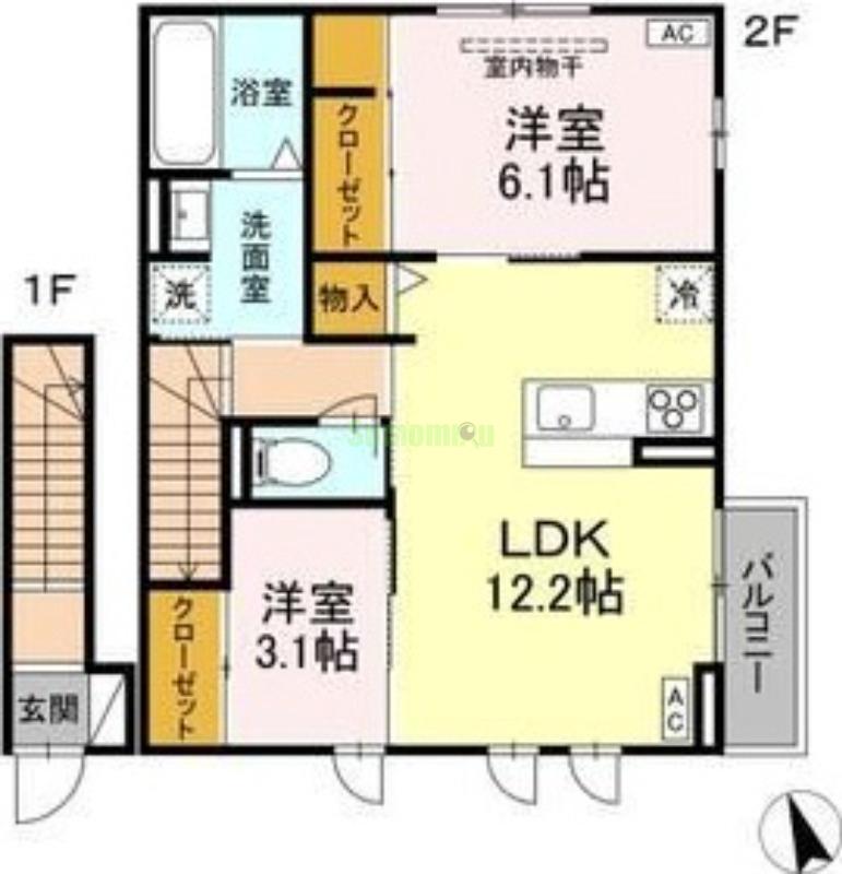 D-ROOM富沢西2丁目の間取り