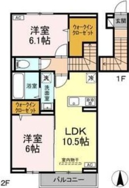 D-ROOMあさかや Iの間取り