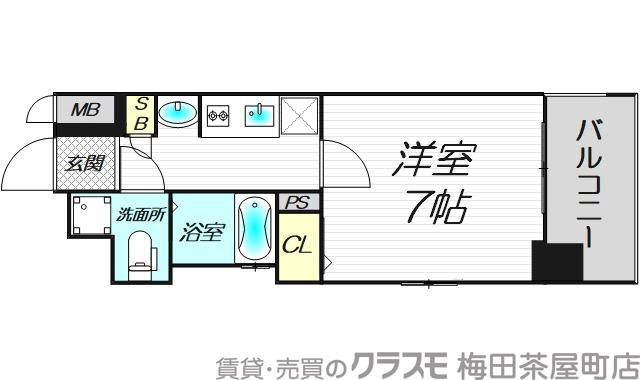 ジュネーゼグラン福島ミラージュの間取り