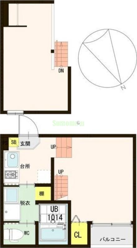 ユナプレイス宮城野の間取り