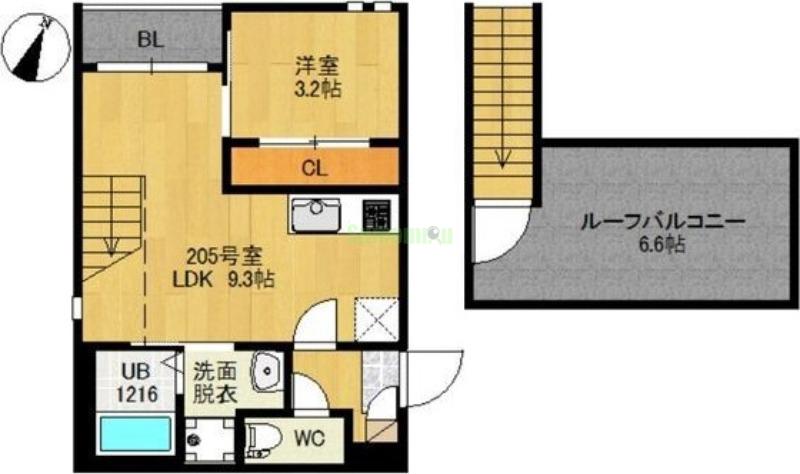 GRANDTIC HALE 東照宮の間取り