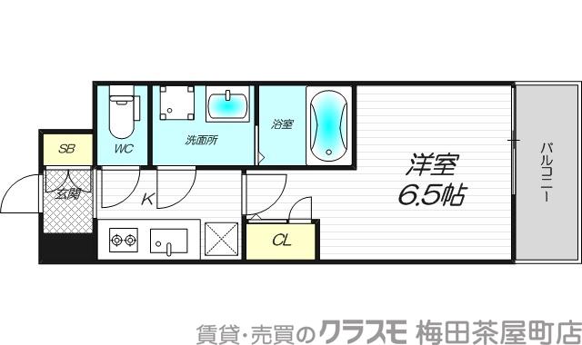 三国本町の完工年月(2021年10月)築の賃貸マンションの間取り