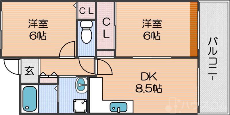 カワデンエミネンスハイツの間取り