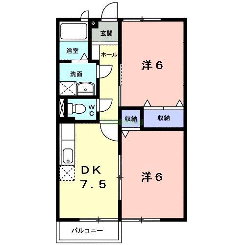 コーポ早坂の間取り