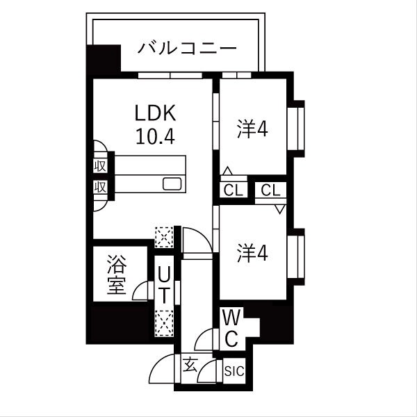スプランディッド玉造の間取り