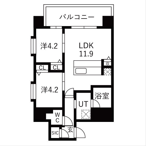 スプランディッド玉造の間取り